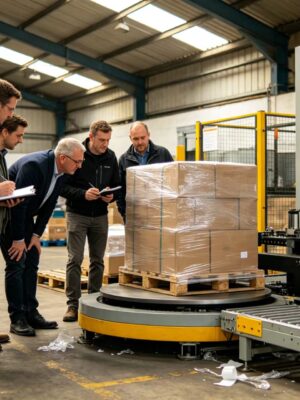 Online Automatic Stretch Wrapping Machine